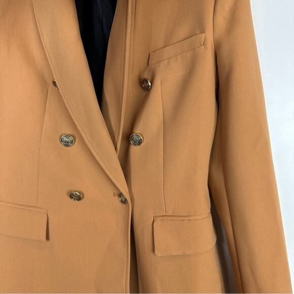 NWOT Zara Double Breasted Long Camel Color Blazer. Blogger fave. - Picture 13 of 13